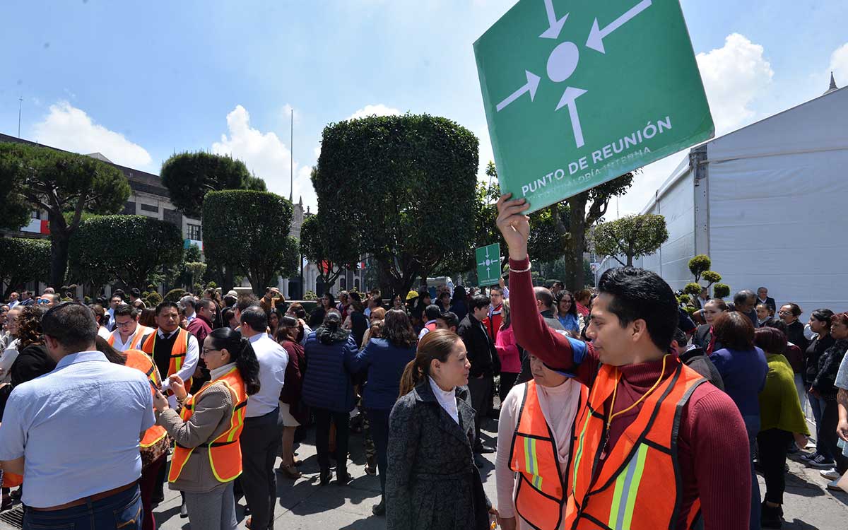 evidencia del simulacro nacional 2023 en septiembre