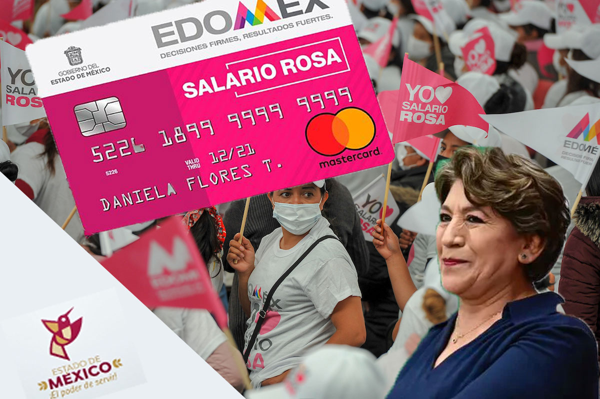 salario rosa se llamará ahora programa mujeres con bienestar impulsado por Delfina Gómez, gobernadora del Estado de México