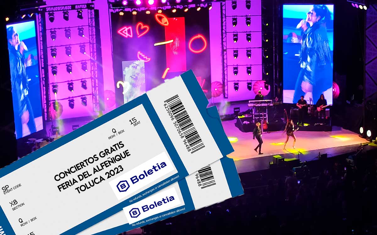 los boletos GRATIS de los conciertos de la Feria del Alfeñique Toluca 2023 a que hora salen