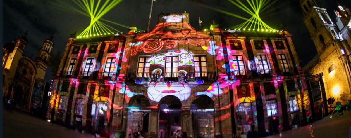 video mapping en palacio municipal de toluca en feria del alfeñique 2023
