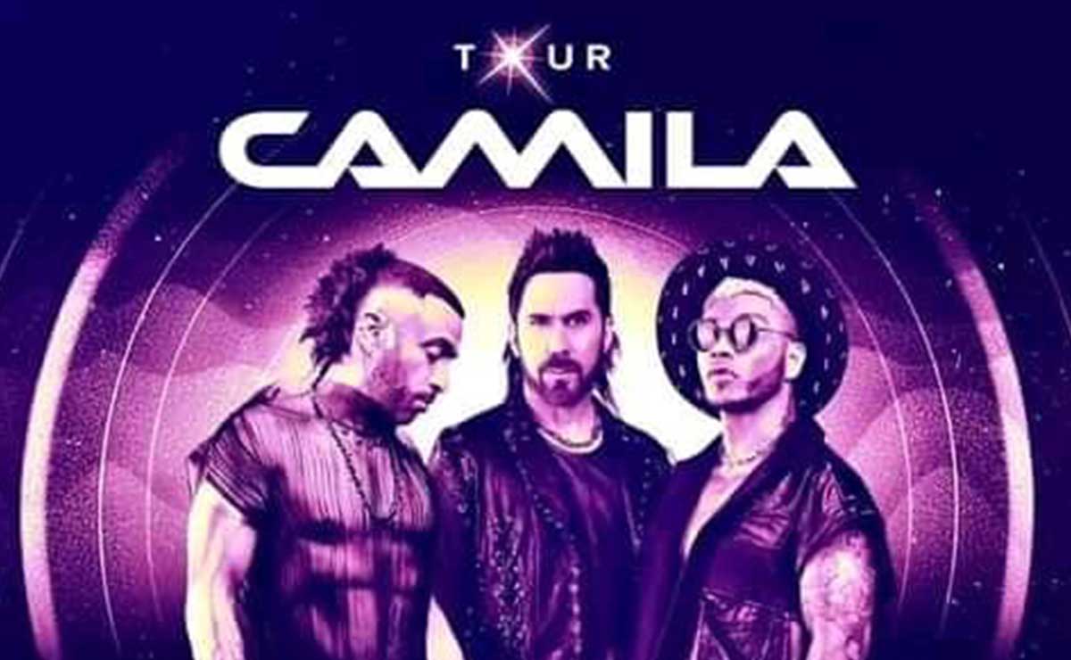Imagen promocional de Camila de su tour 2023 en Toluca