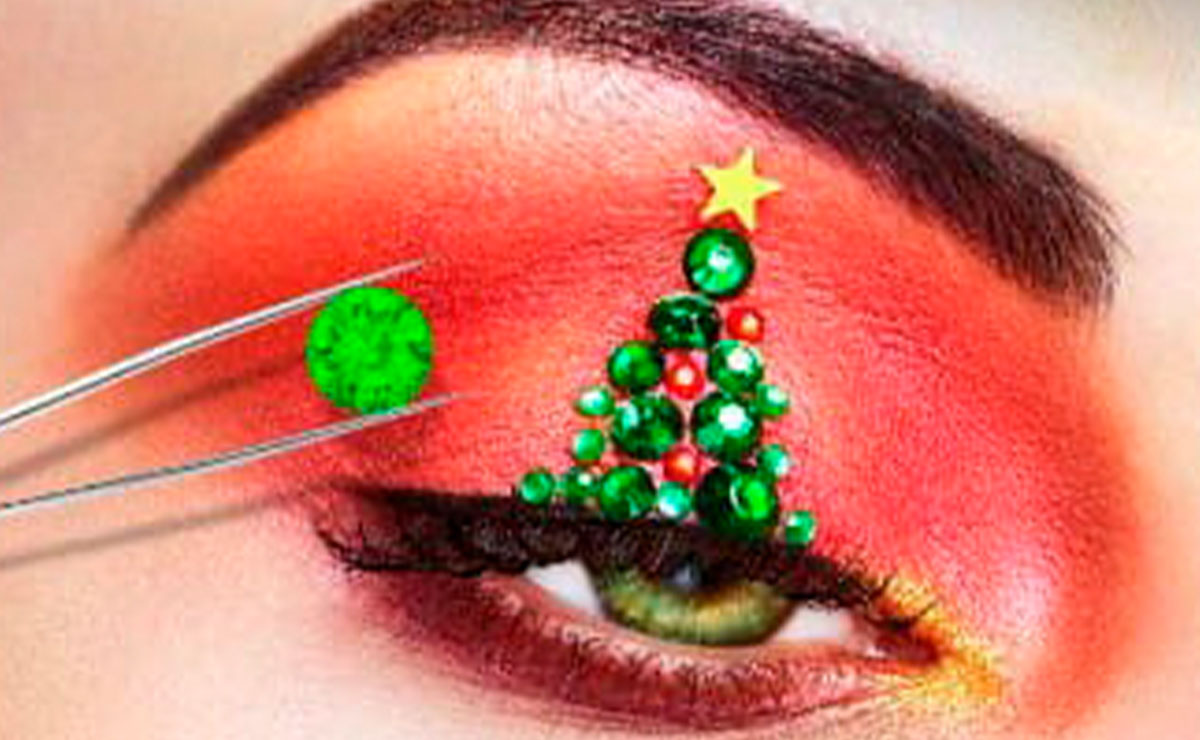 Maquillaje Navideño, los ojos iluminados.