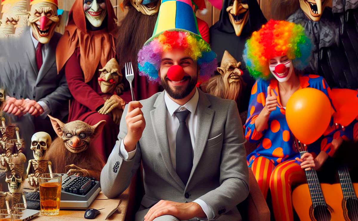 Día de los Inocentes, personas disfrazadas de monstruos