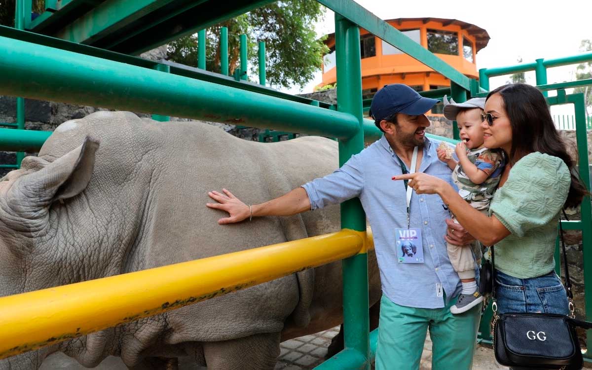 familia en convivencia rino zoologico de zacango 2024