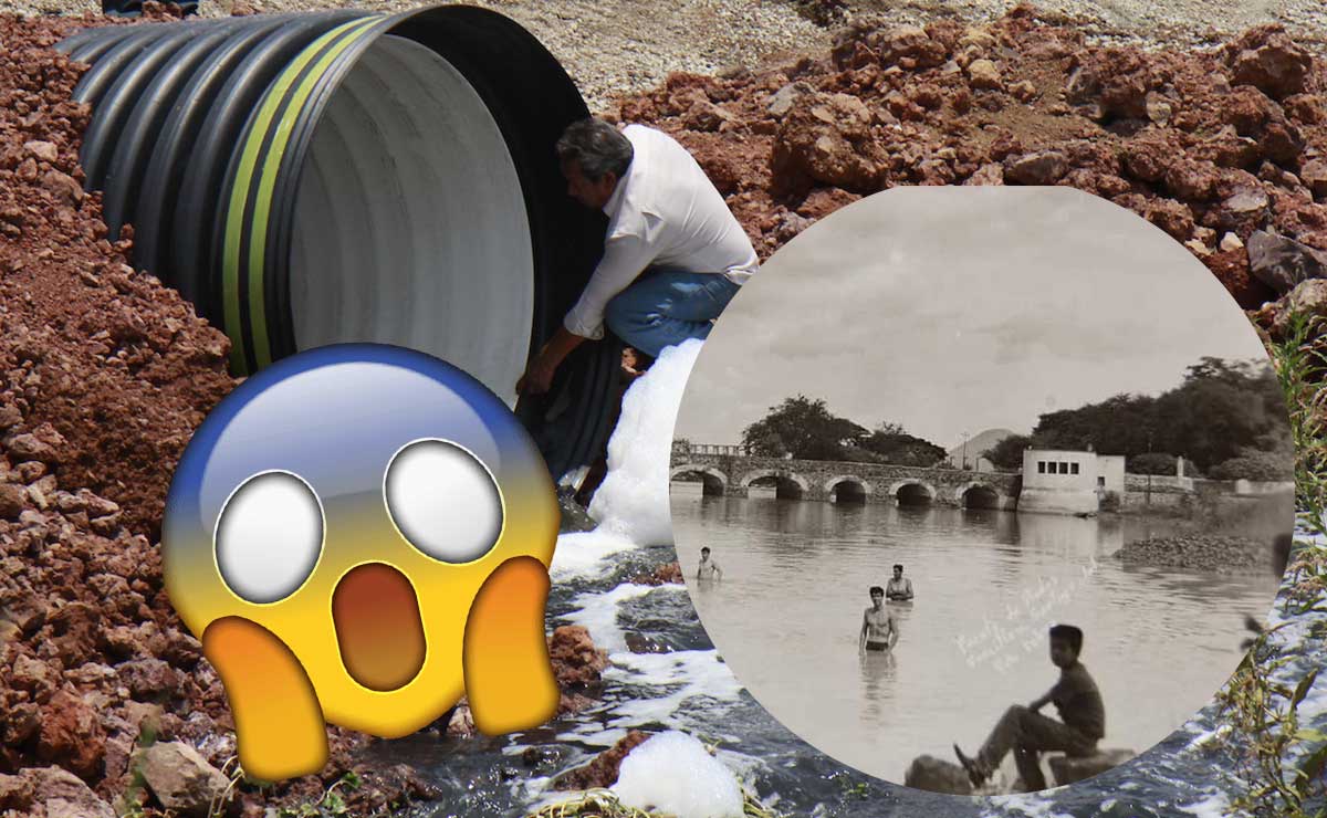 Río Lerma sucio y limpio a la vez