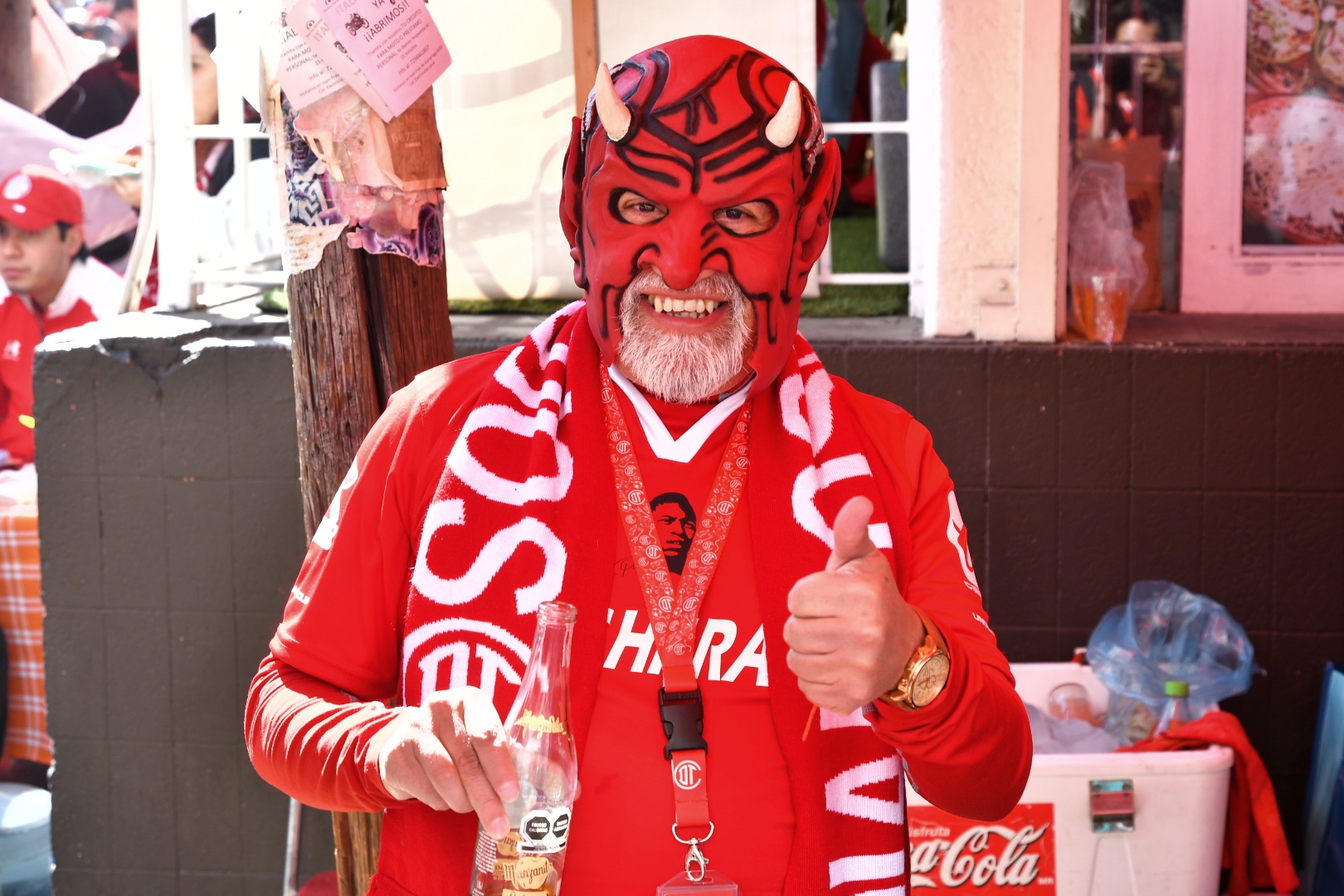 Aficionado del Toluca durante partido vs León