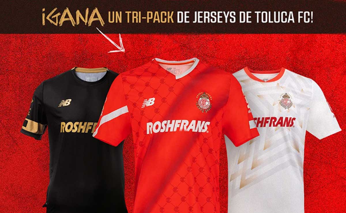 Playeras de regalo Toluca FC