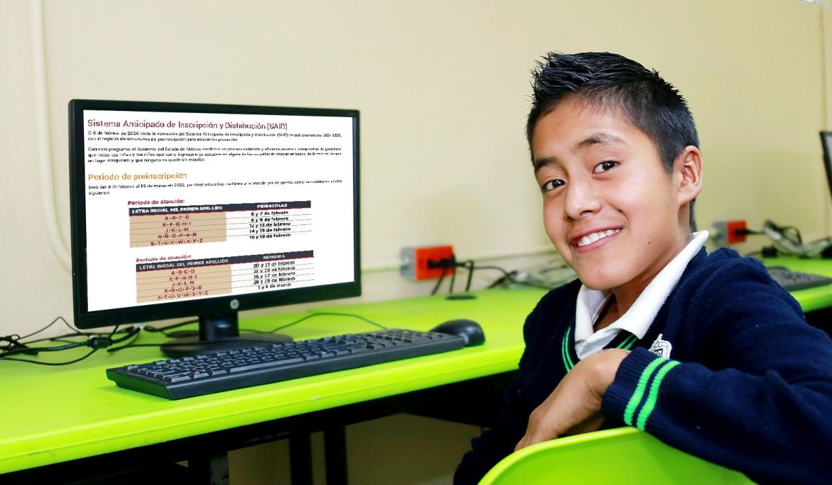 Calendario de preinscripciones SAID 2024 en el EdoMéx para nivel básico
