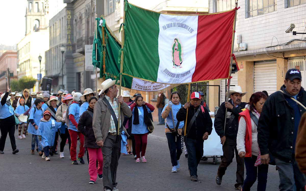 habra varias calles cerradas por la peregrinación de toluca a la basilica 2024