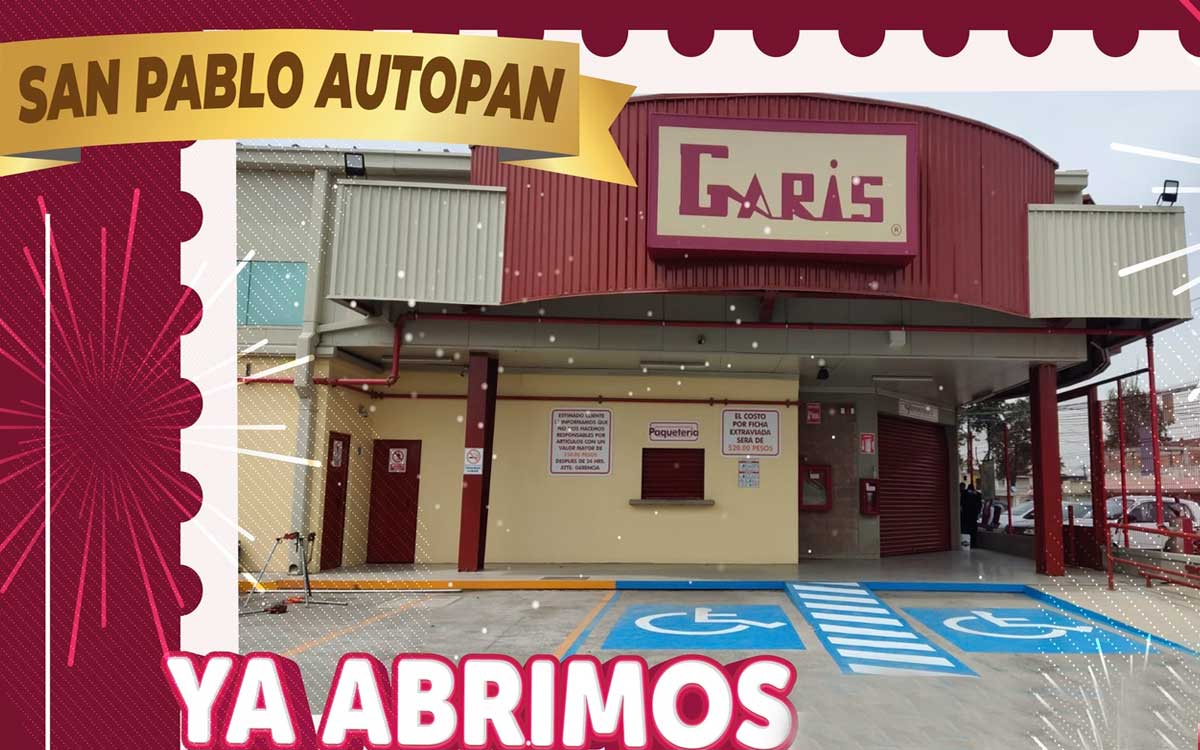 ubicación exacta y fachada del nuevo garis san pablo autopan 2024
