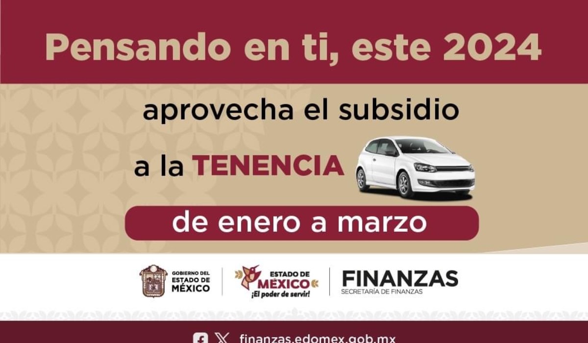 ¿Quiénes pagarán solamente $865 de tenencia y refrendo en el EdoMéx?