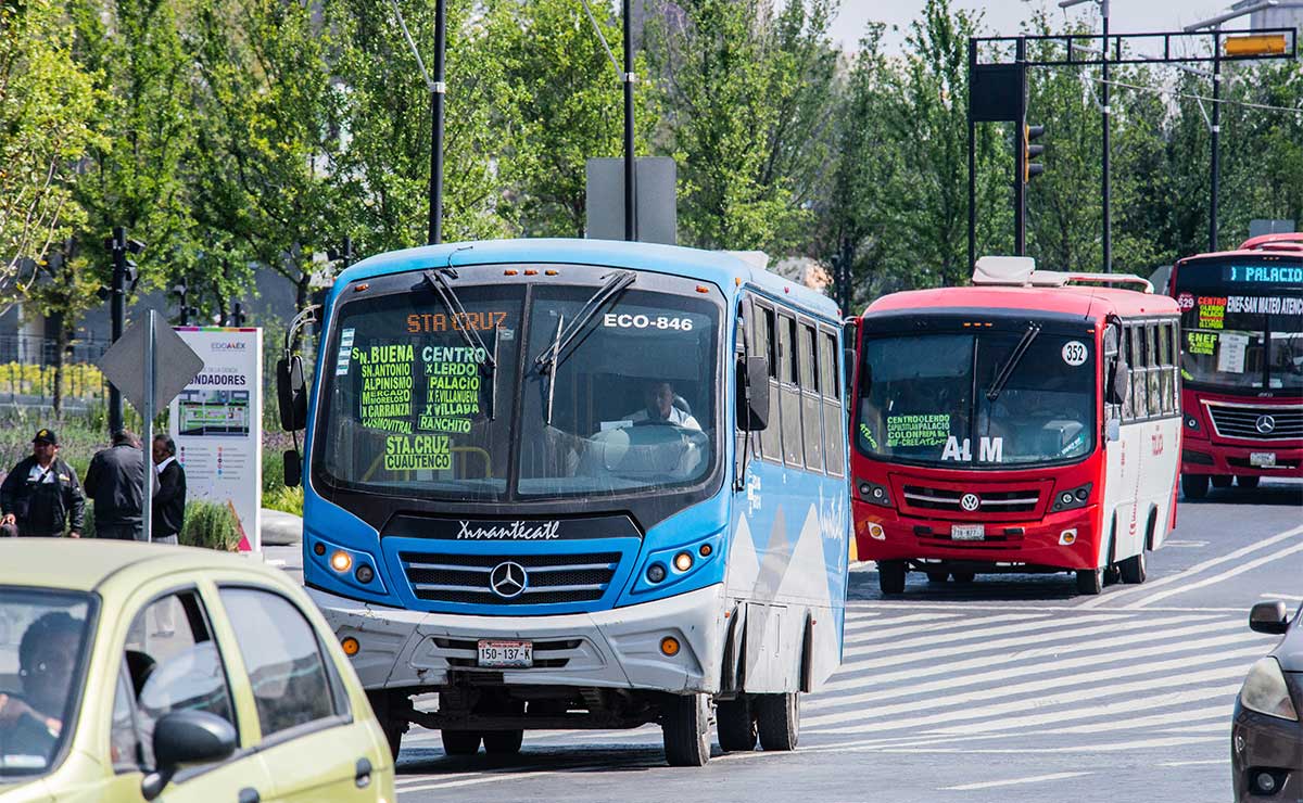 Ruta de camiones en Toluca con Muevetex