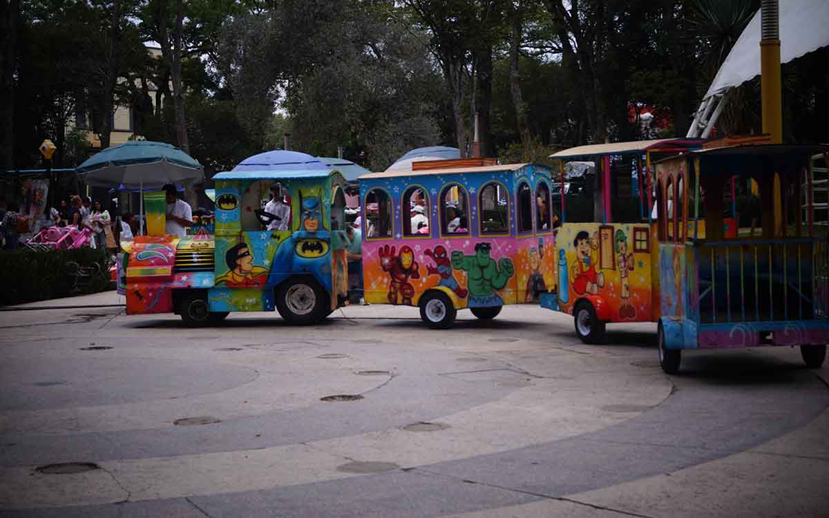 Tren para niños en la alameda de Toluca