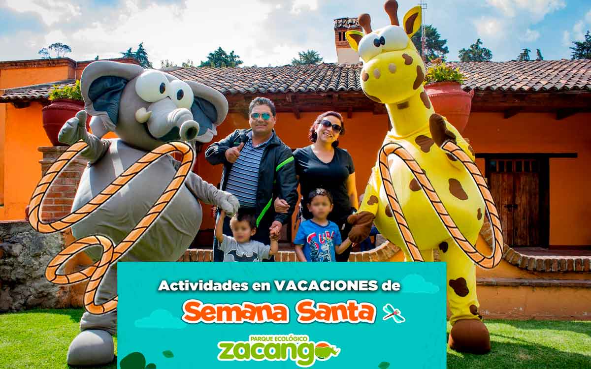 anuncio de actividades semana santa 2024 en zoologico de zacango