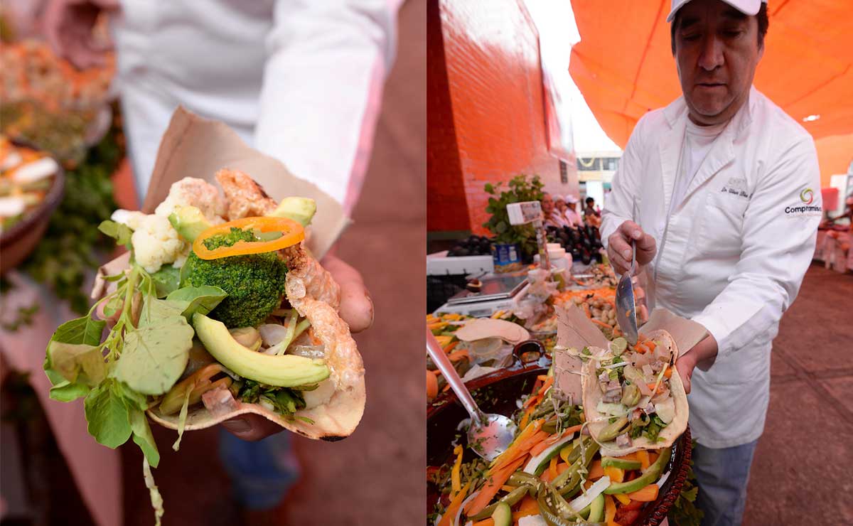 Tacos de plaza en Toluca, tacos de chicharrón, comida mexicana