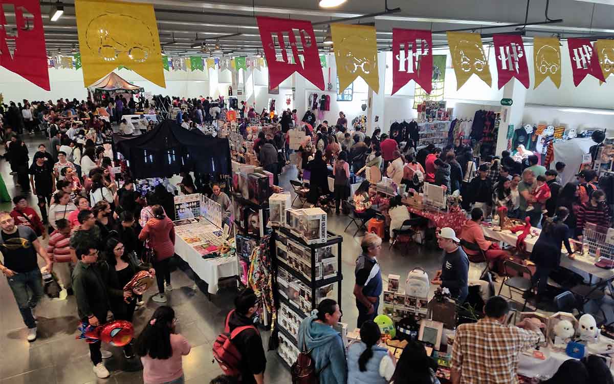 expositores de bazar de harry potter en toluca