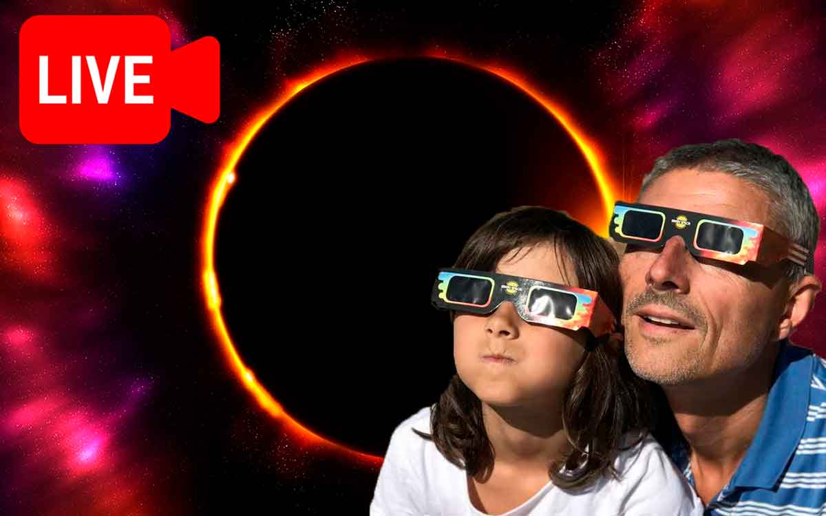 Síguelo al momento ¿Dónde ver el eclipse solar 2024 en vivo?