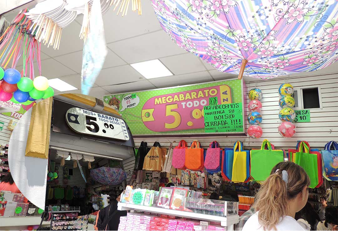 Tienda donde se pueden encontrar productos que cuestan $5 pesos.